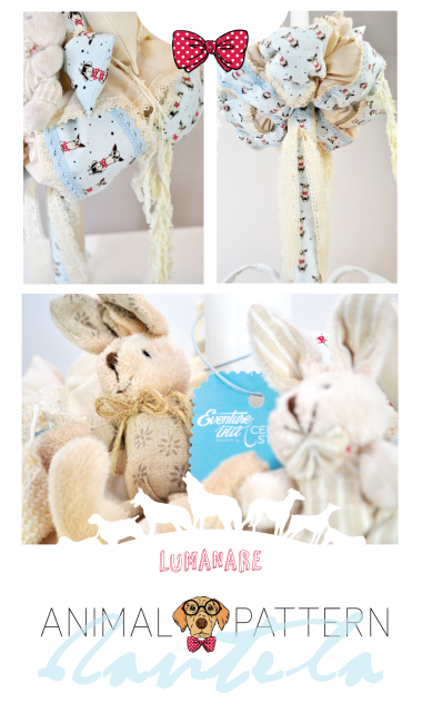 Lumanare de botez cu catelusi pentru baieti, 65x4 cm, Catelusul Puppy  1